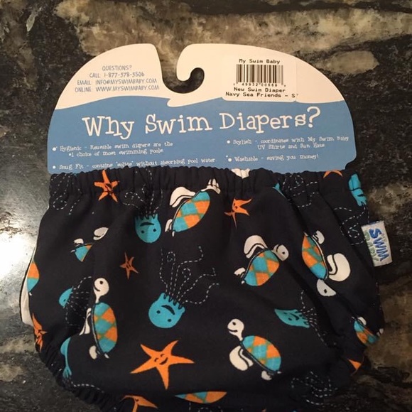 My Swim Baby small Navy Sea Friends - Picture 3 of 4